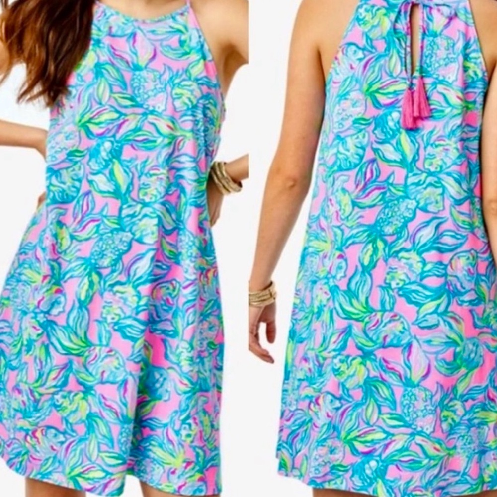 Lilly Pulitzer Margot Pelican Pink Off the Scales Dress size S
NWOT - Picture 3 of 4